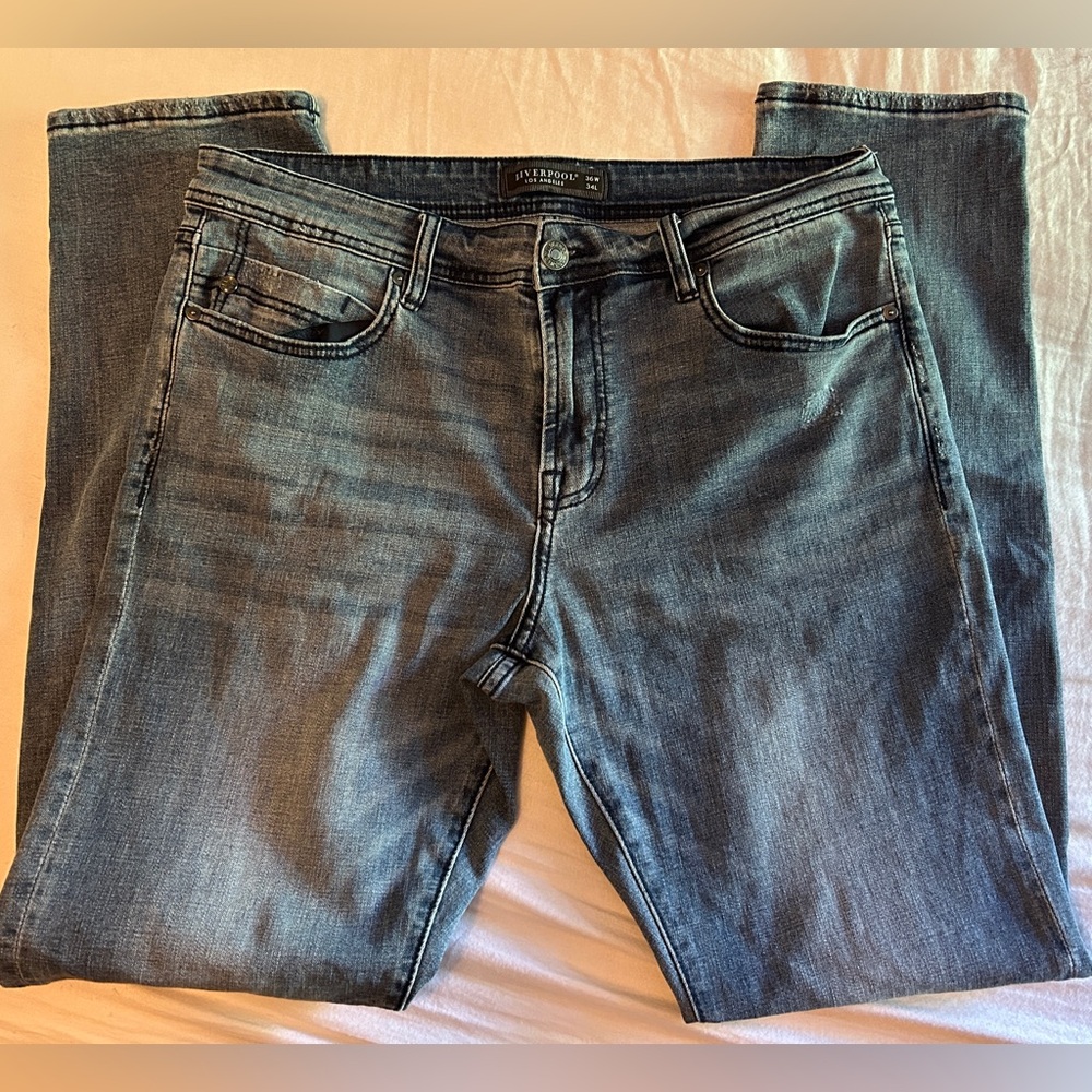 Liverpool Los Angeles Jeans Mens Modern Straight 36x32 Mayson